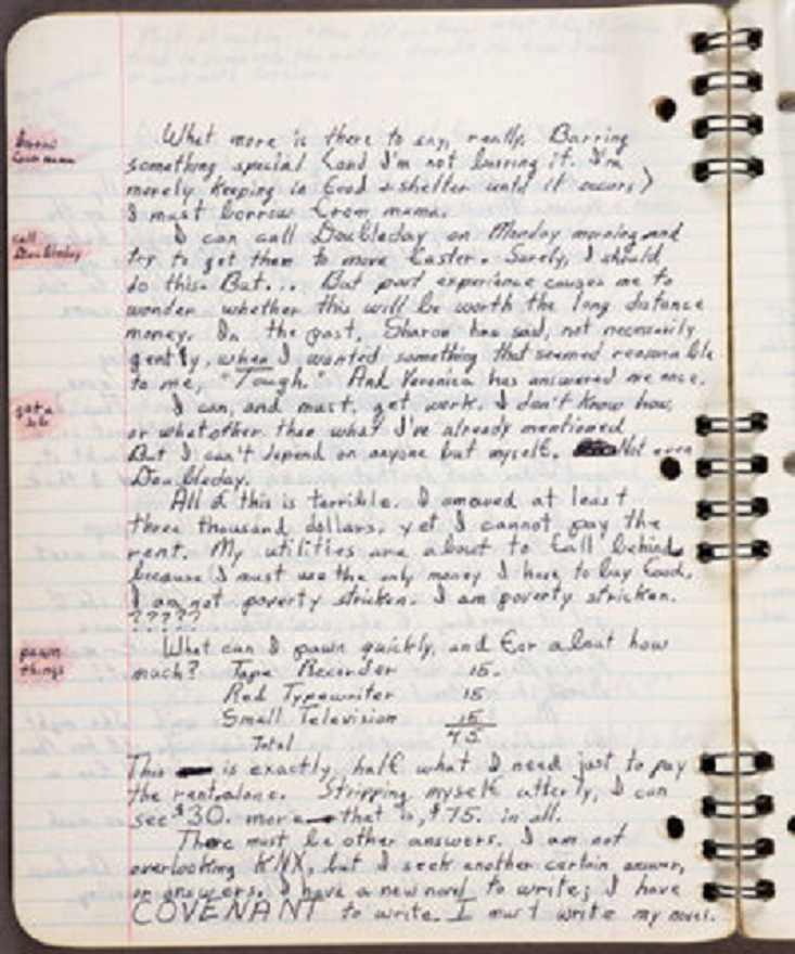 image of Octavia Butler commonplace book